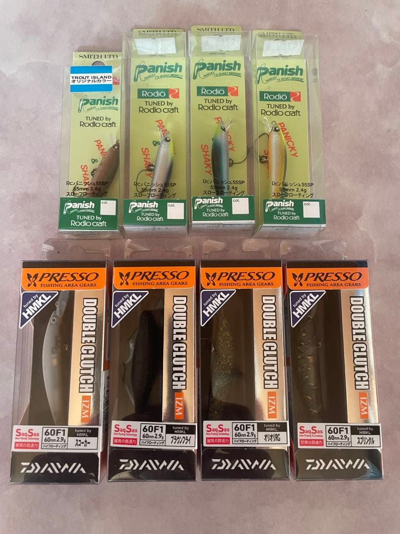 パニッシュ ロデオクラフト55SP ダブルクラッチ 60F1 オリカラ　セット