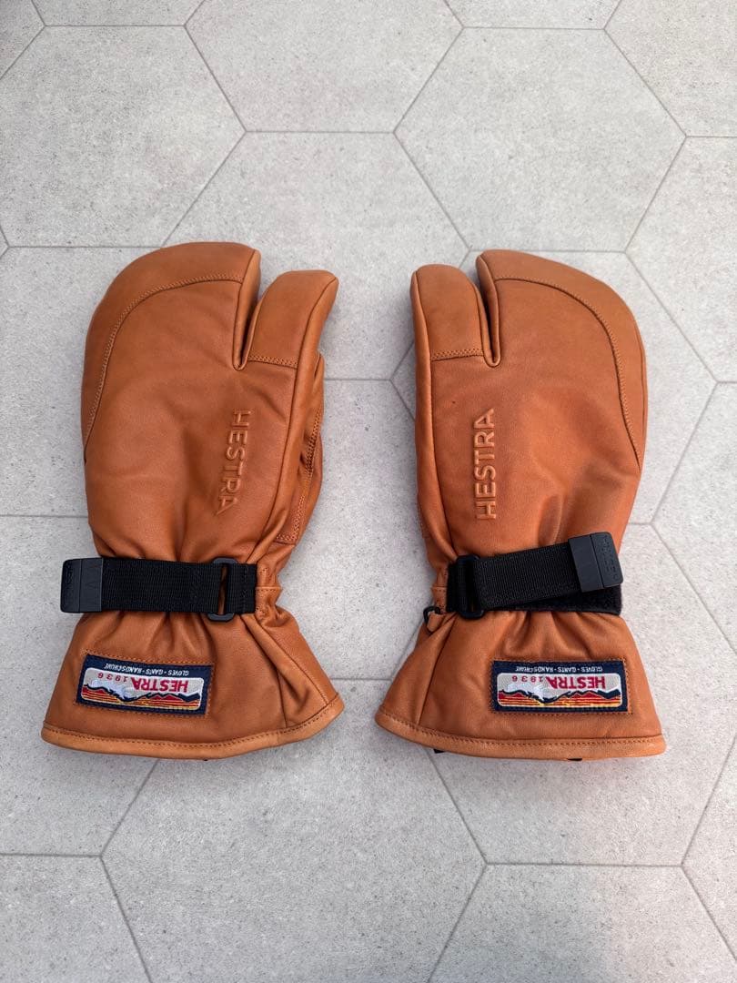 ヘストラ HESTRA 3-Finger Full Leatherサイズ9