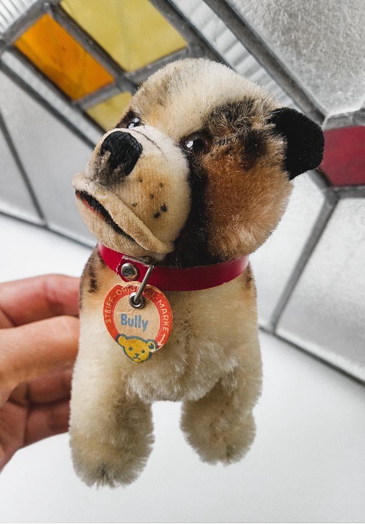 きっとあの子のお友達　仔犬のブリー　ビンテージ　シュタイフ　ブルドッグ