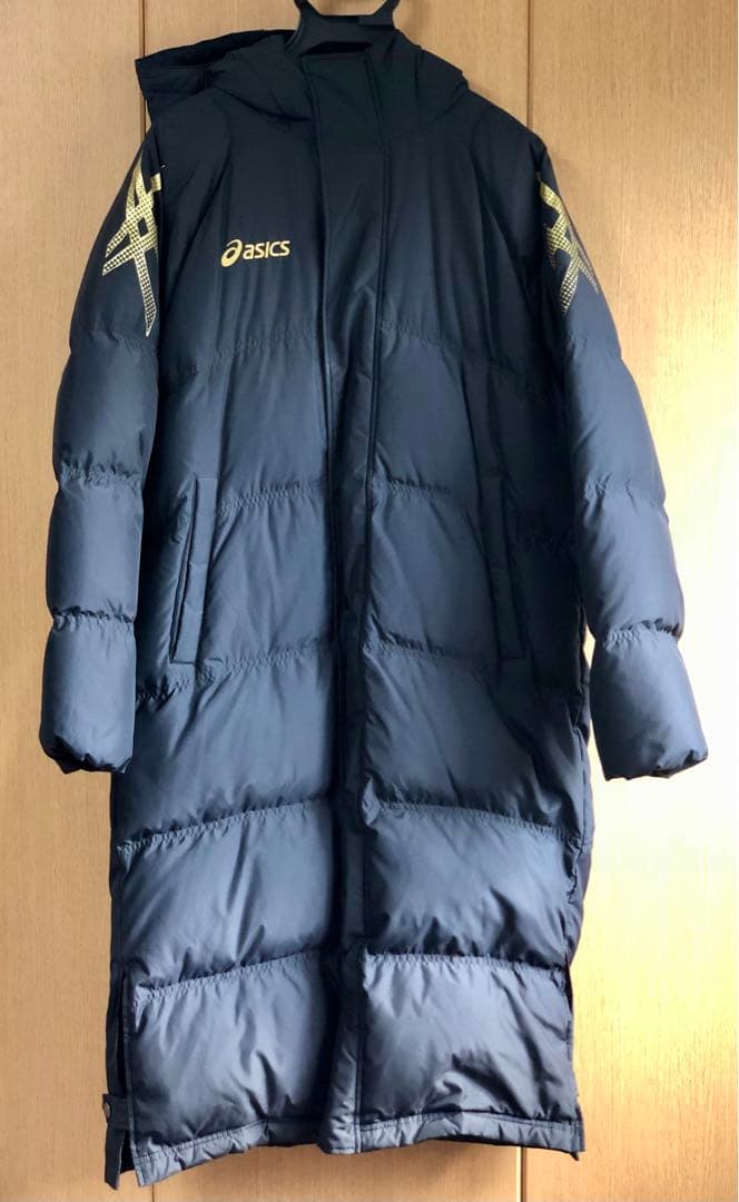 【廃番・希少】アシックス ロングダウンコート ベンチコート XA731N