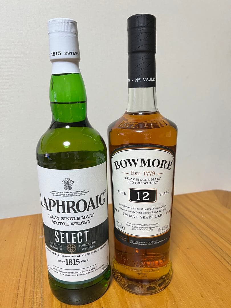 ラフロイグセレクト & ボウモア12 年の2本セット