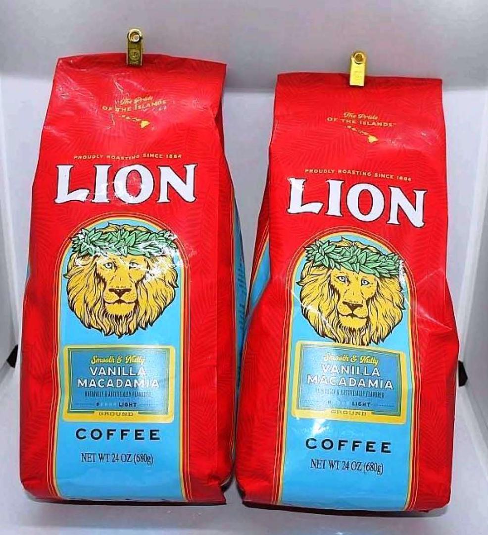 超ビッグLIONライオンコーヒー・バニマカ24oz(680g)×2袋 中抽き