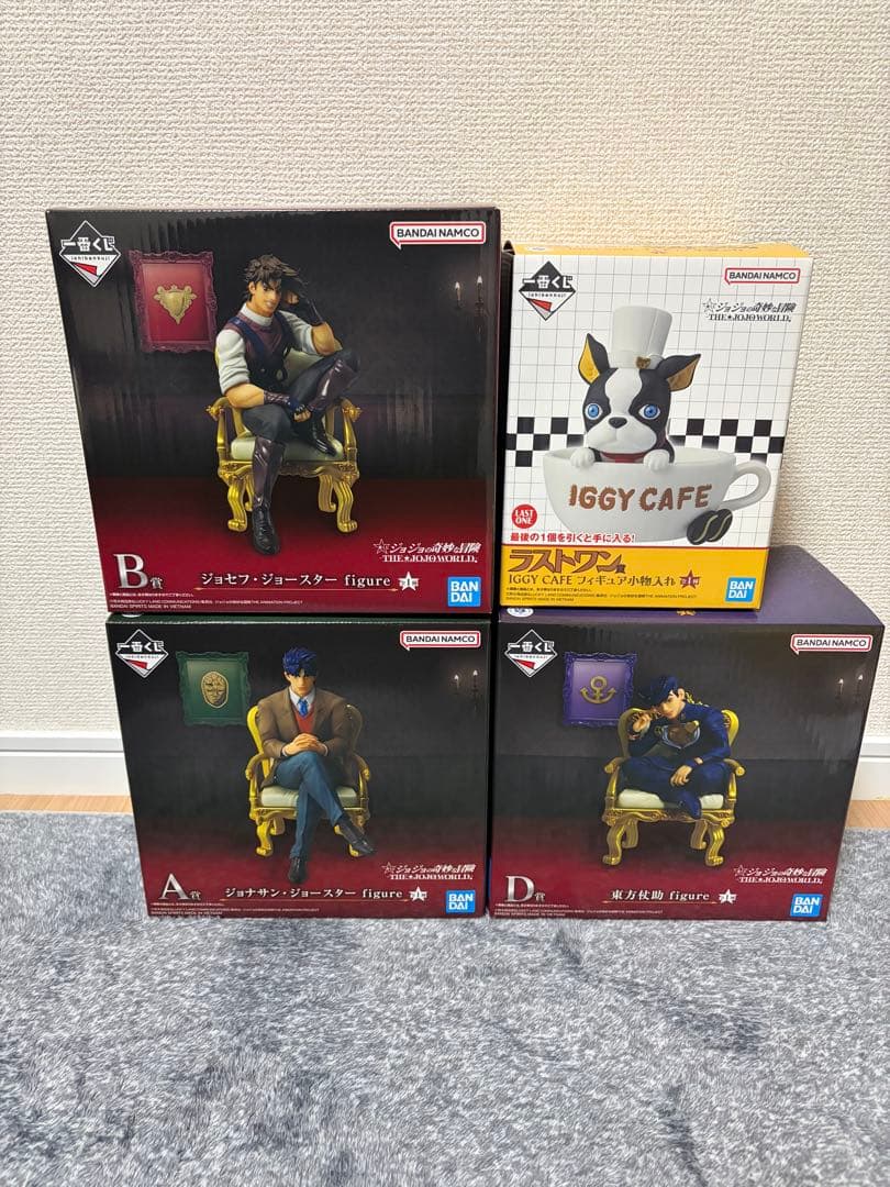 ジョジョ 一番くじ A賞 B賞 D賞 ラストワン賞 フィギュアまとめ売りおまけ有
