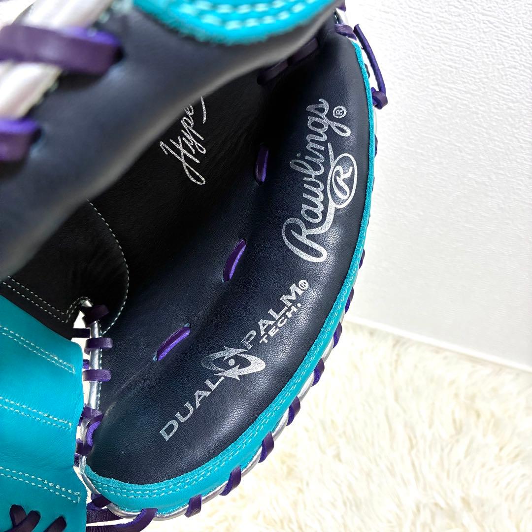 【超美品】Rawlings ハイパーテック 軟式 キャッチャーミット 希少カラー