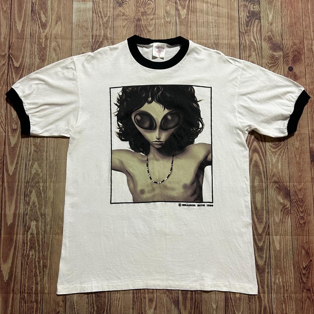 90sヴィンテージ ジムモリソン パロディバンドTシャツ ERAZOR BITS
