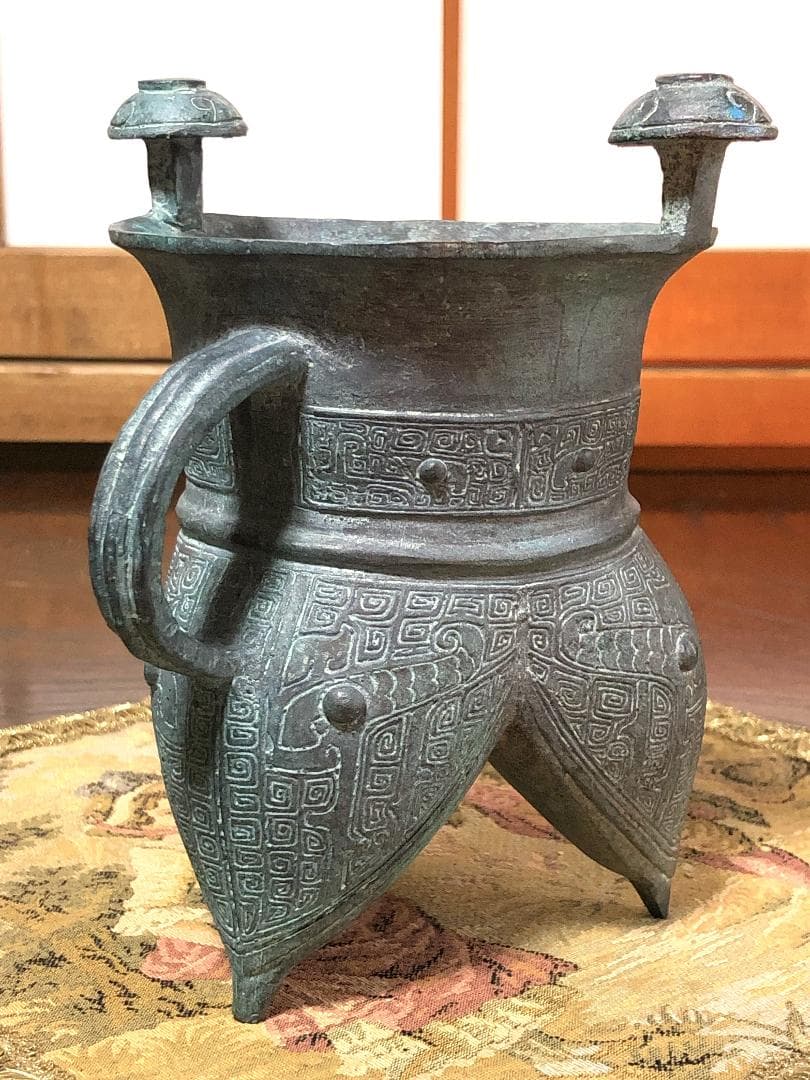 【 中国古代父癸カ＊ 】 中国青銅器　骨董