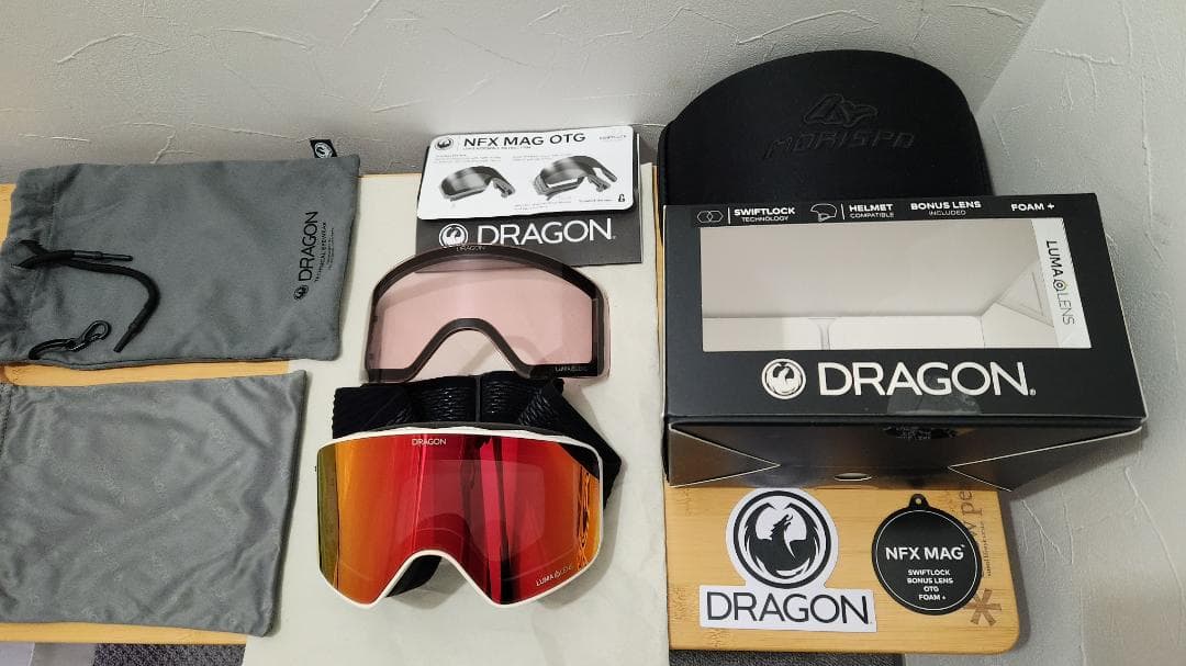 DRAGON NFX MAG ドラゴン ゴーグル マグネット スペアレンズ付き