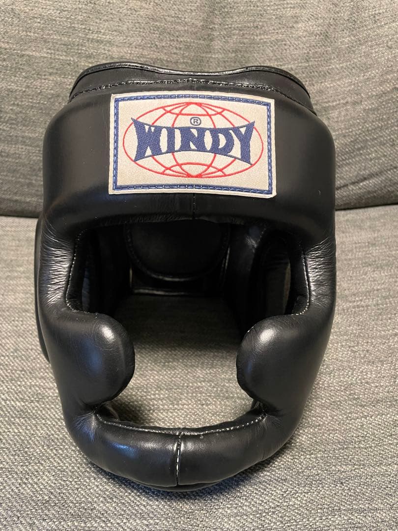 WINDY ボクシングヘッドギア Lサイズ　ブラック　黒　ウィンディ