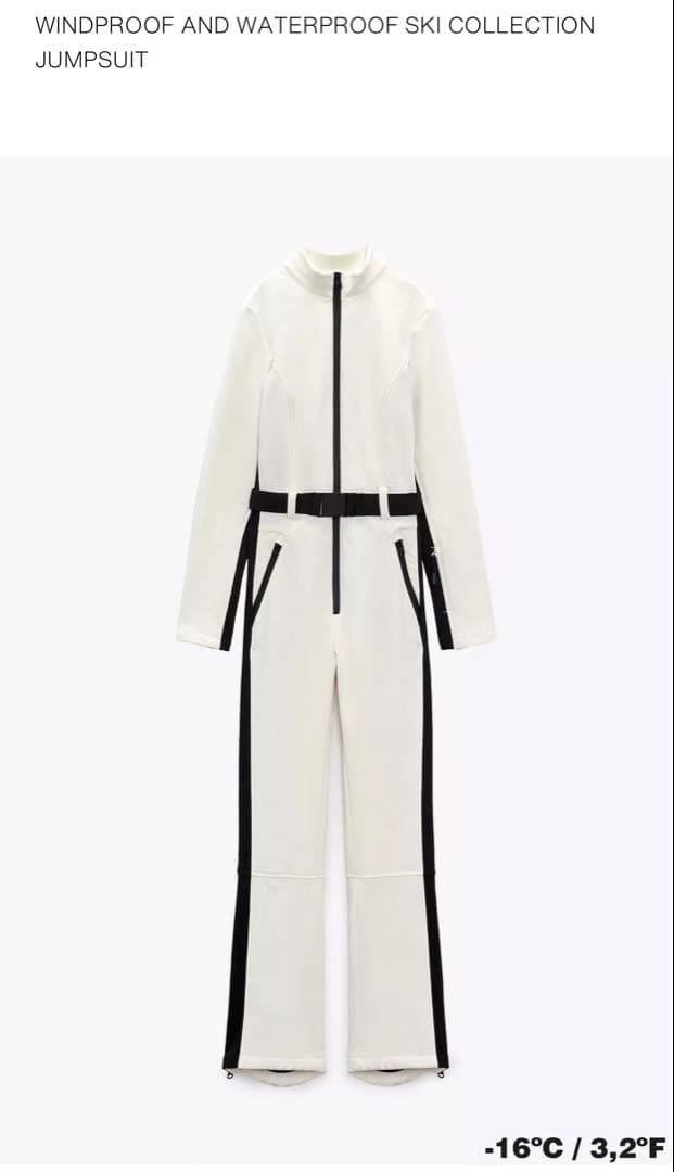 ZARA ザラ　防風・防水スキー用ジャンプスーツ　女性　一回のみ着用