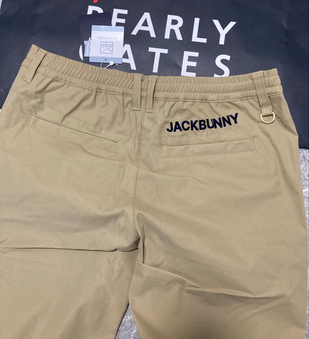 新品 パーリーゲイツ ジャックバニー ポリエステルツイルパンツ(6)LLベージュ