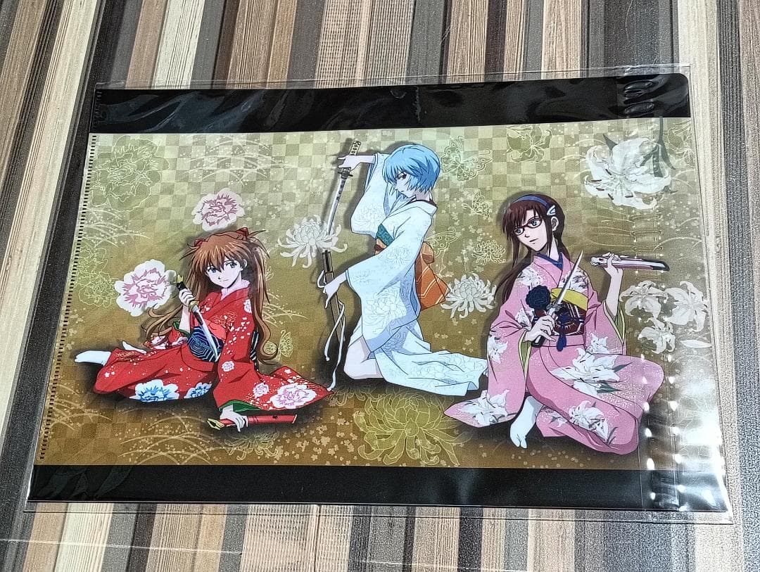 【非売品】アスカ・レイ・マリ ヱヴァンゲリヲンと日本刀 特典クリア ふぁいる
