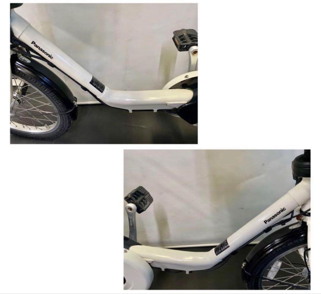 1年保証 送料無料　新型　パナソニック　ギュットミニ　白色　電動アシスト自転車