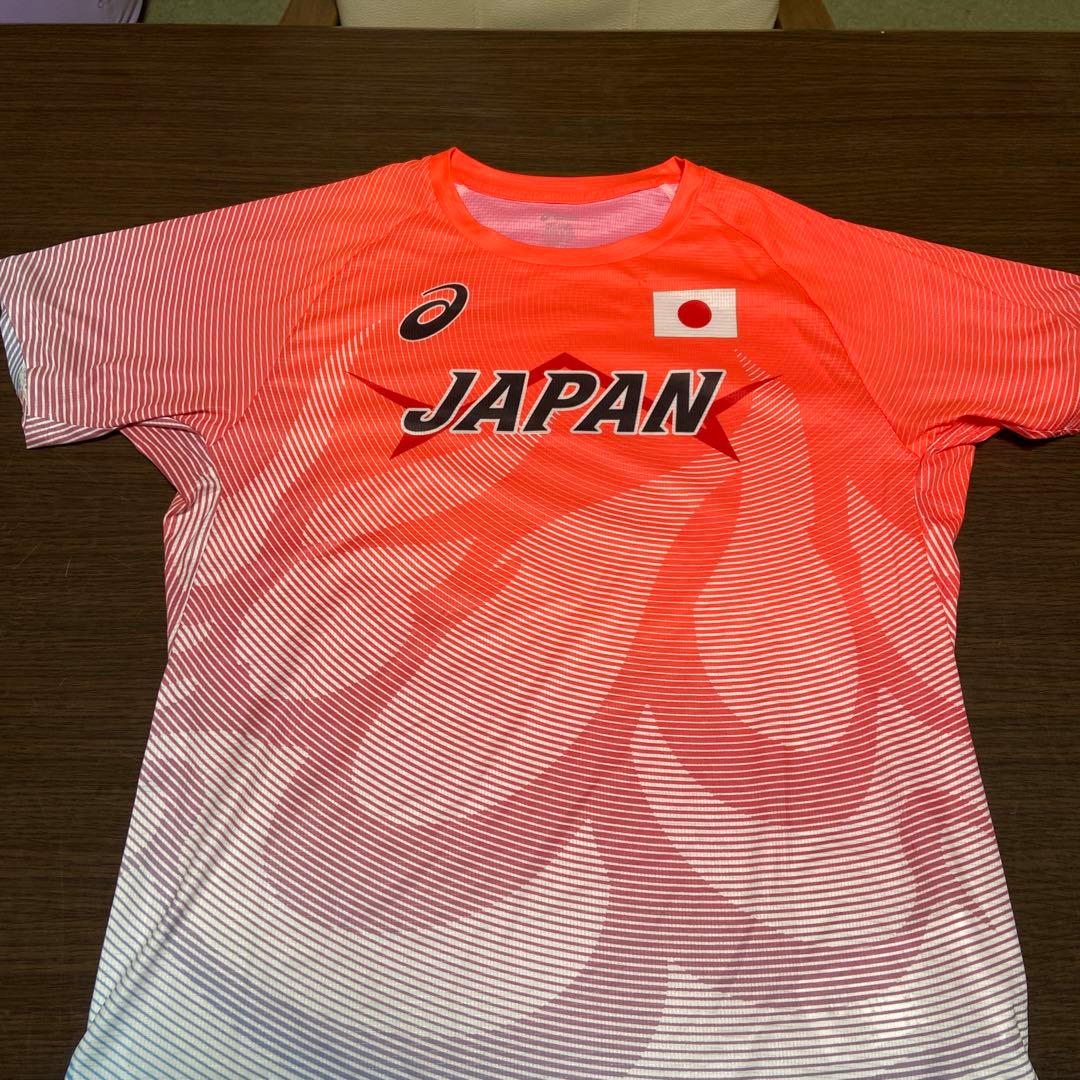 陸上　日本代表オーセンティック半袖シャツ　Sサイズ