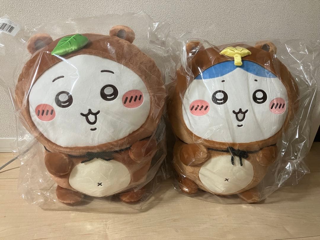 たぬきだもんくじ　ちいかわA賞・ハチワレA賞ぬいぐるみセット