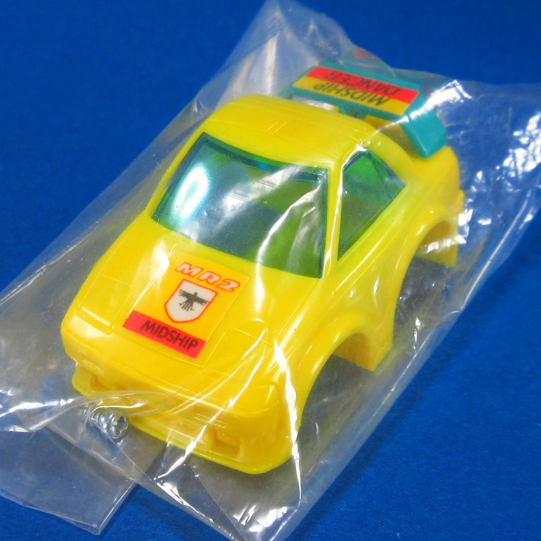 懐かしい 交換用新品ボディ 日本製 チョロＱ A-60 MR-2 黄 白 青