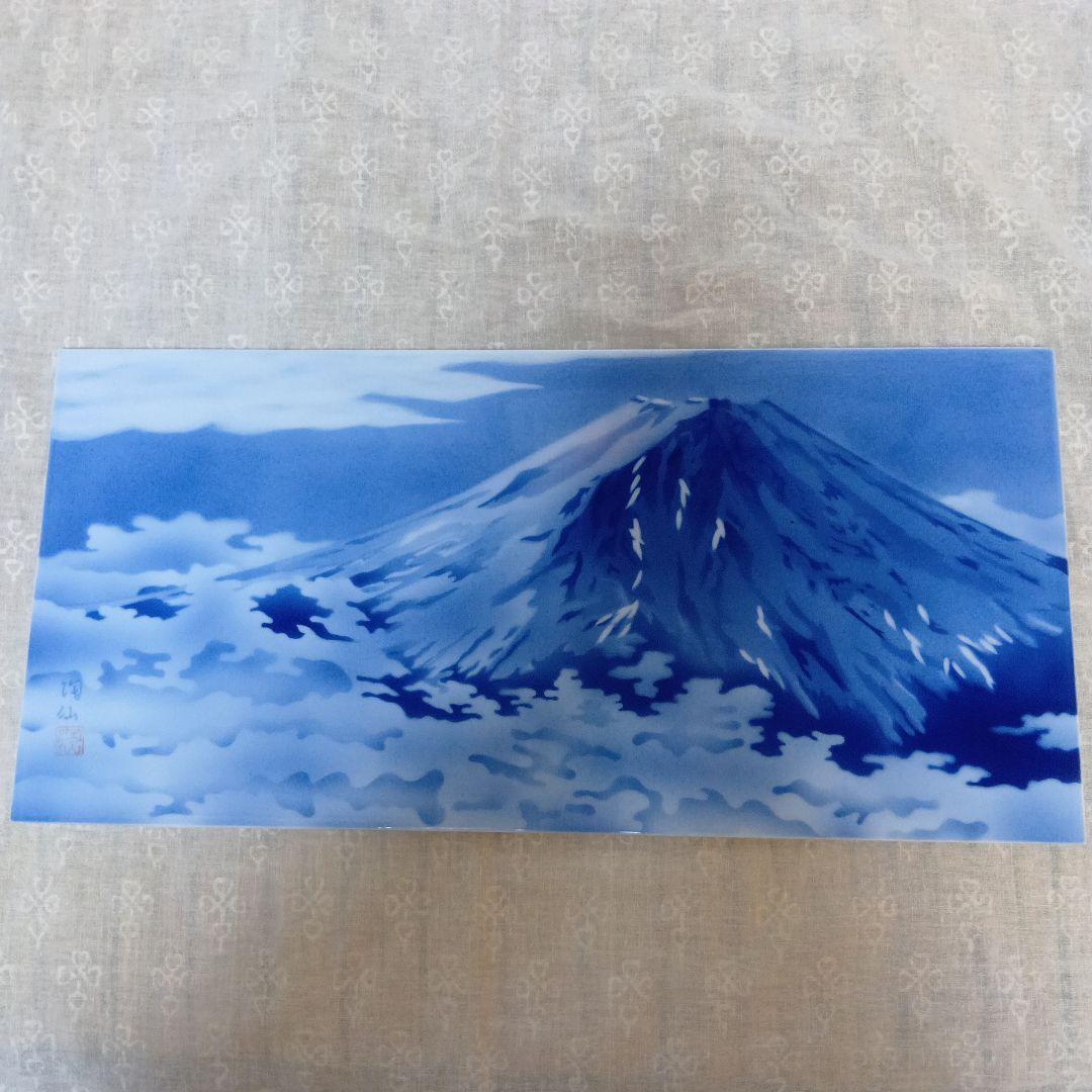 富士山の陶板　未使用