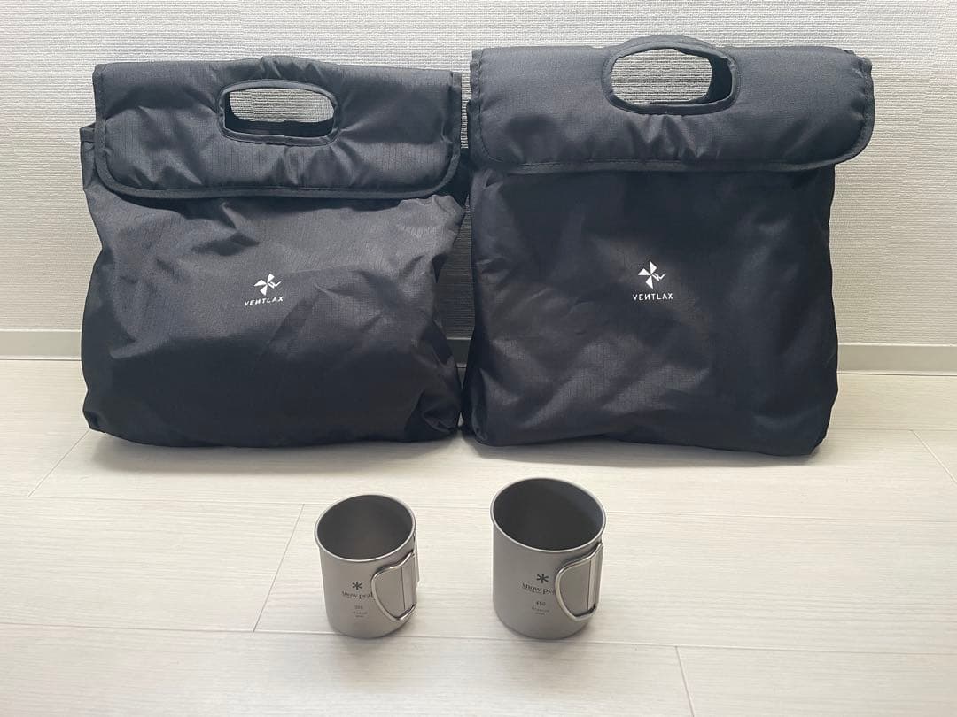 VENTLAX 2WAY焚き火チェア スノーピークマグ450ml300ml