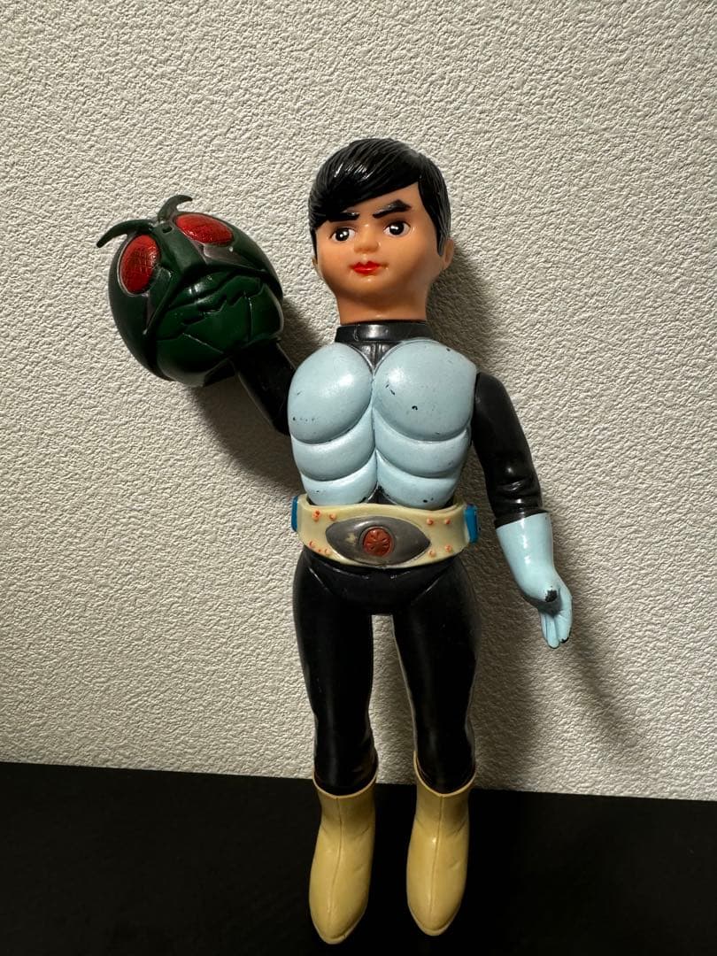 旧バンダイ　当時物　仮面ライダー初期　ソフビ