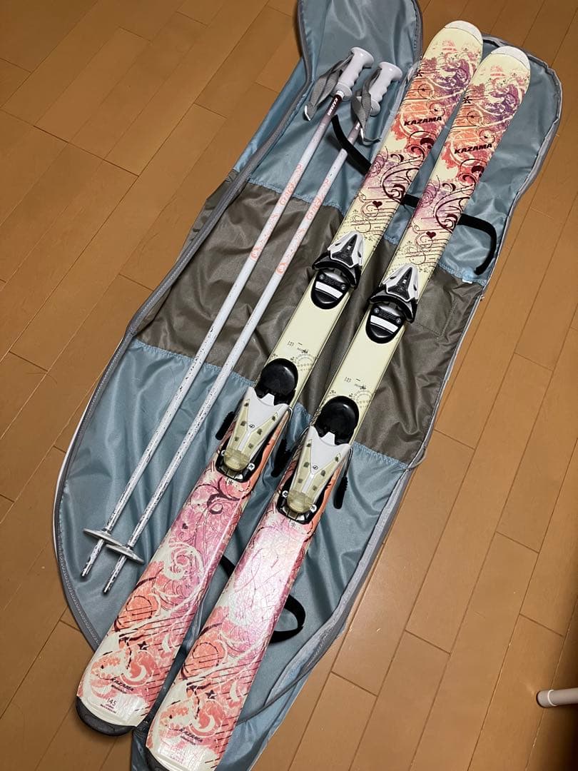 KAZAMA レディース　スキー&ポール&ブーツセット