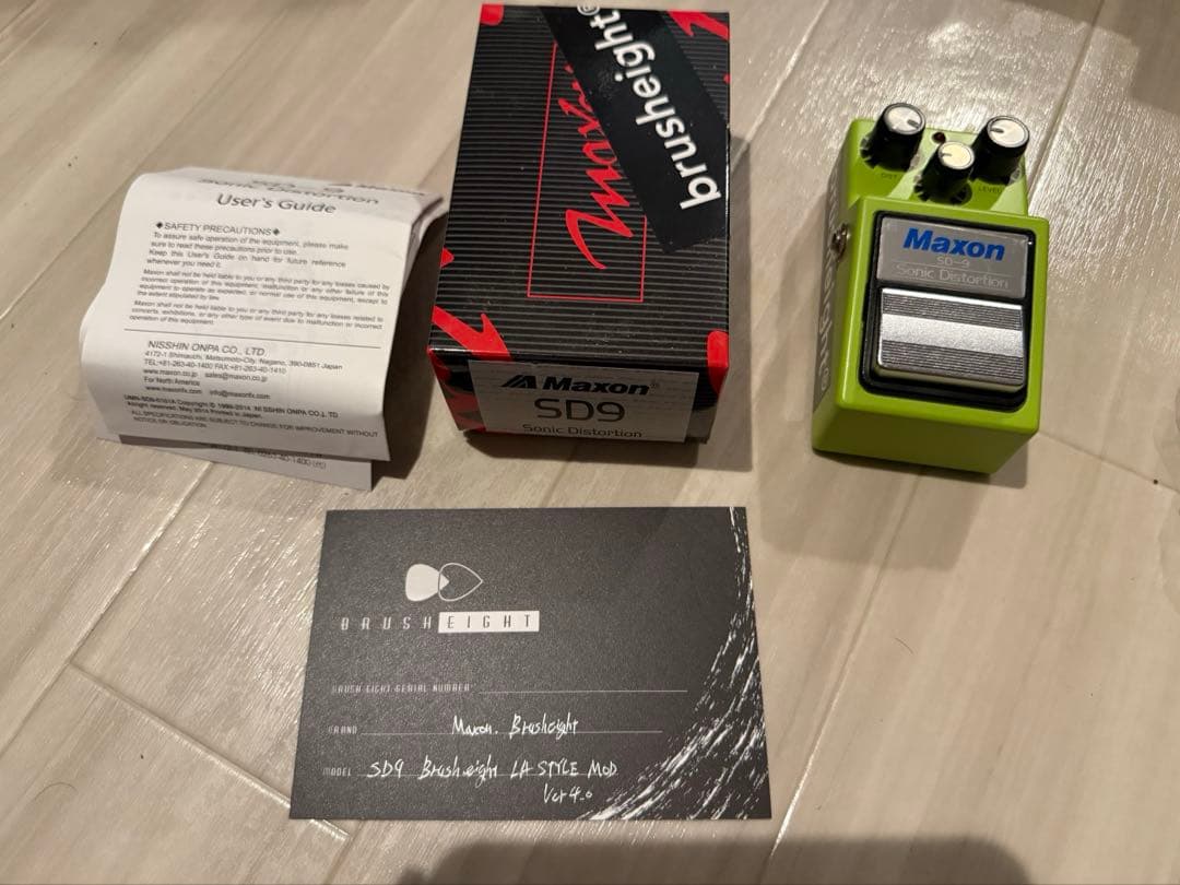 ギター maxon SD9 brush eight mod ver.4.0