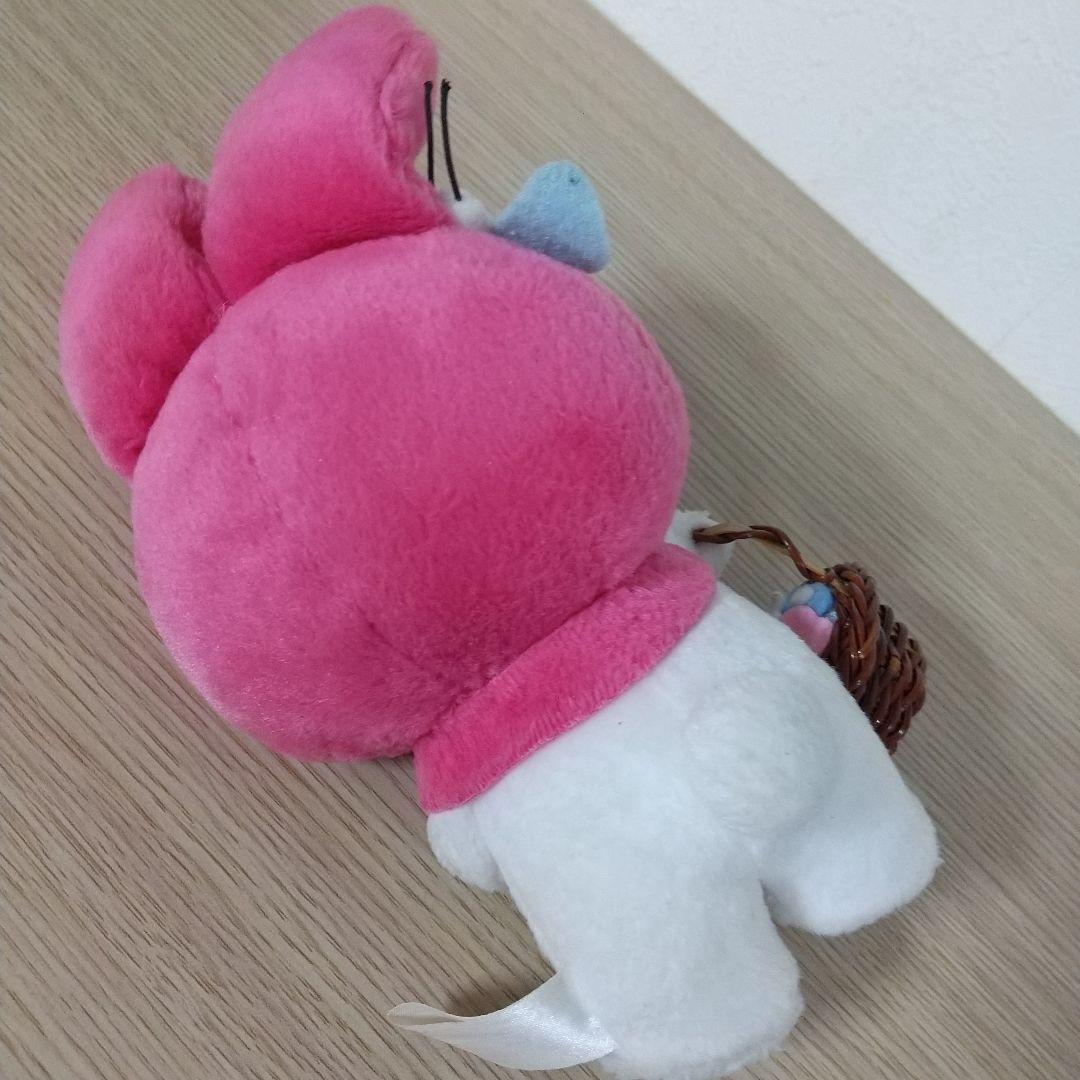 マイメロディ　カゴバッグ　バスケット　ぬいぐるみ
