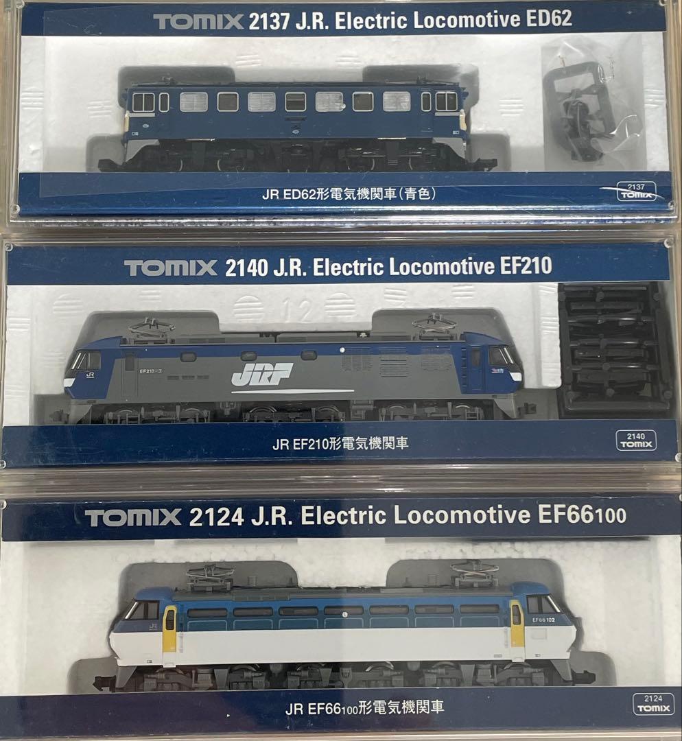 TOMIX Nゲージ鉄道模型JR電気機関車EF66形EF210形ED62形3種類