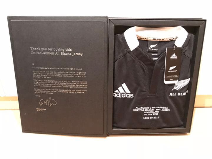 ラグビーワールドカップ2011年　オールブラックス限定ユニフォーム