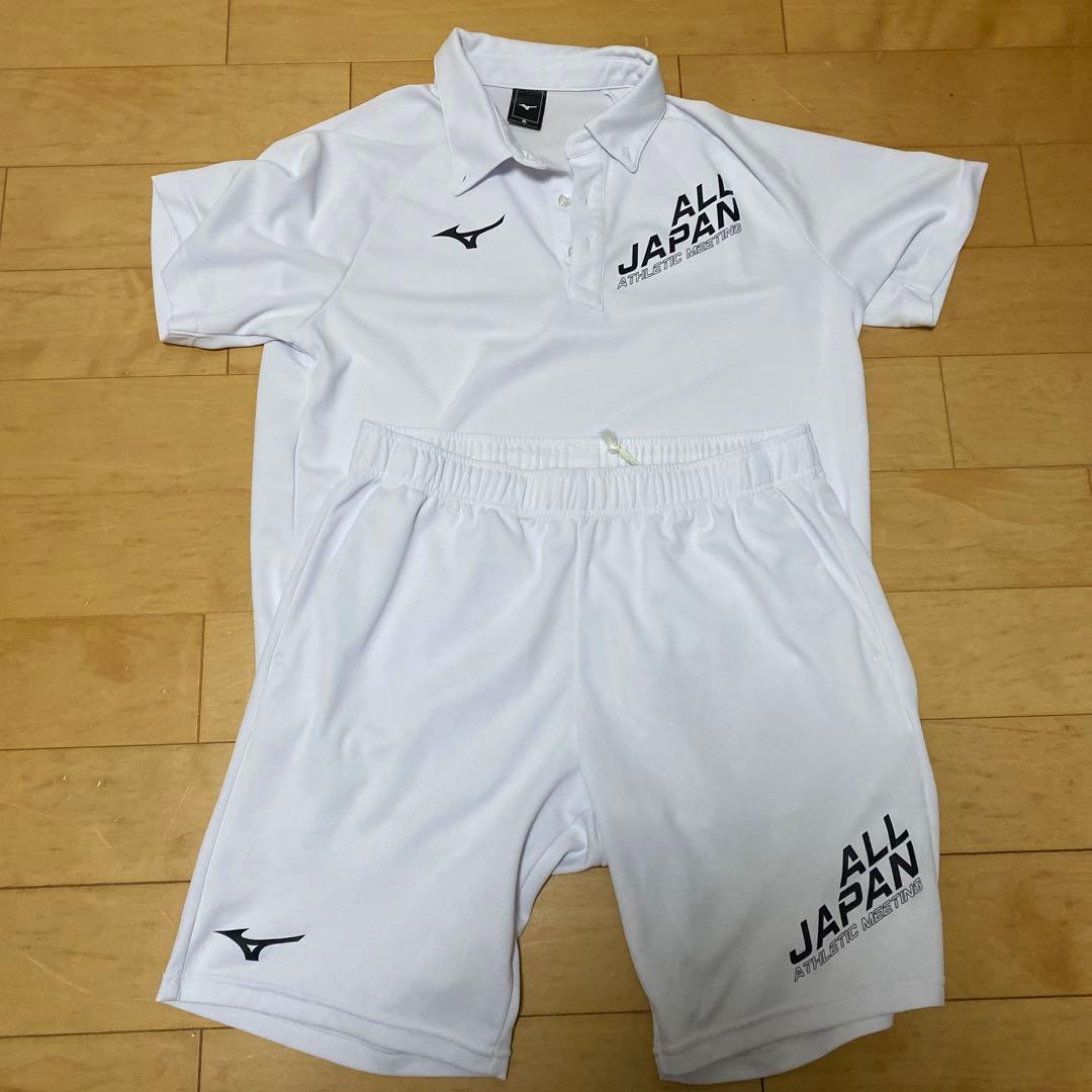 Mizuno ALL JAPAN ポロシャツ＆ショートパンツ XL