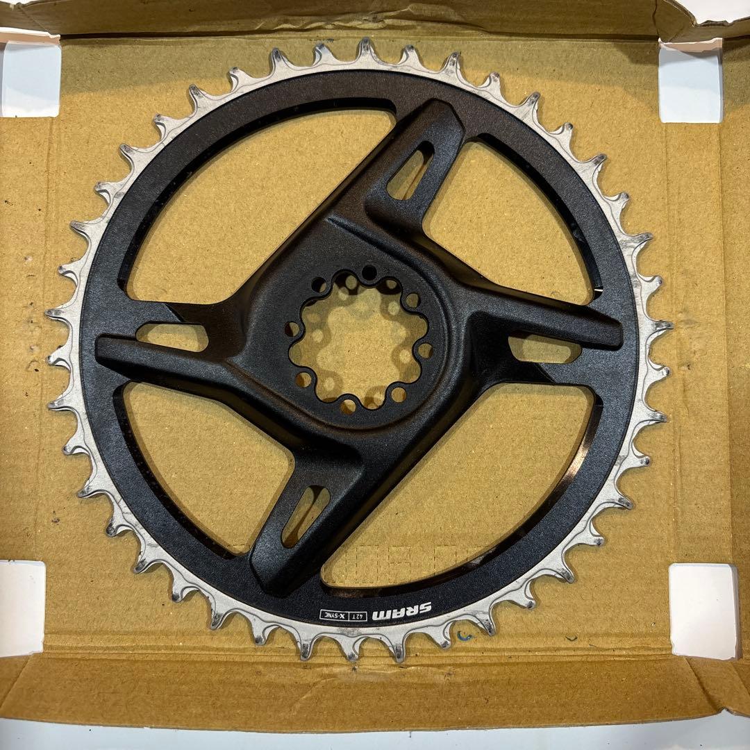 SRAM ダイレクトマウントチェーンリング 42T RED E1中古品送料無料