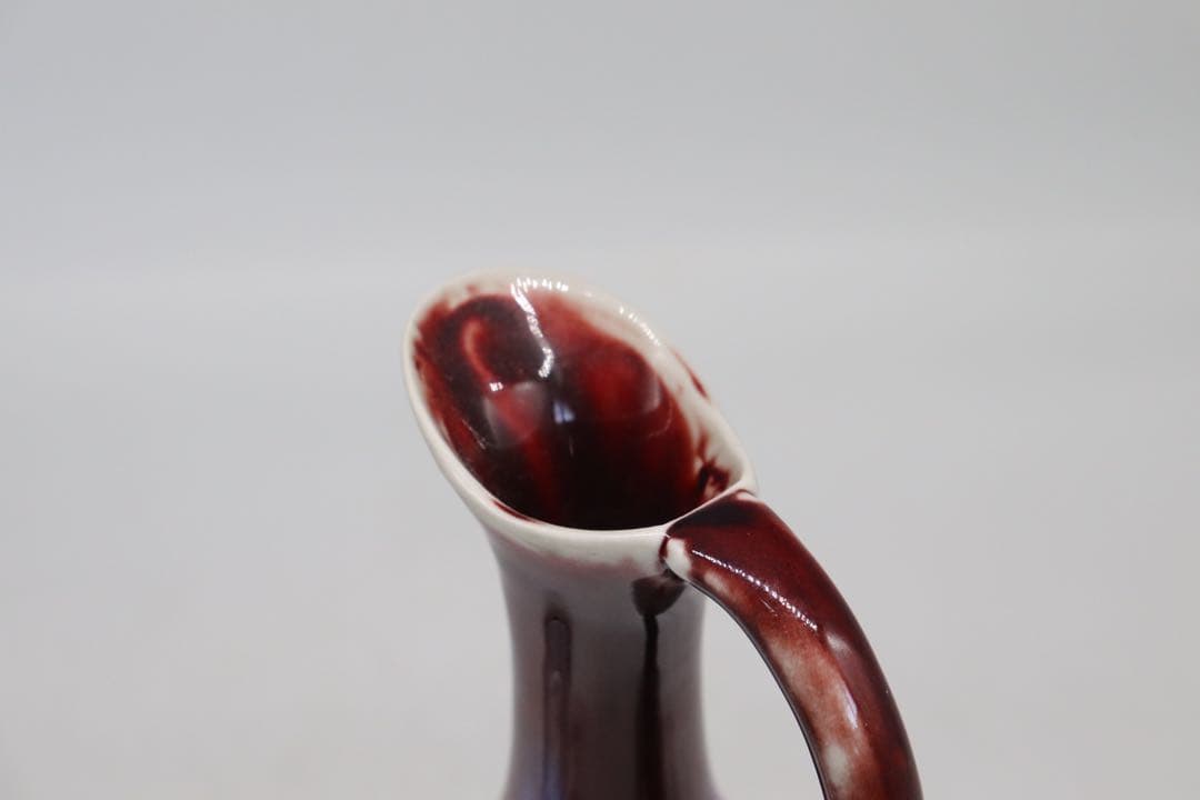 中国　窯変紅釉　水注　送料込み1020