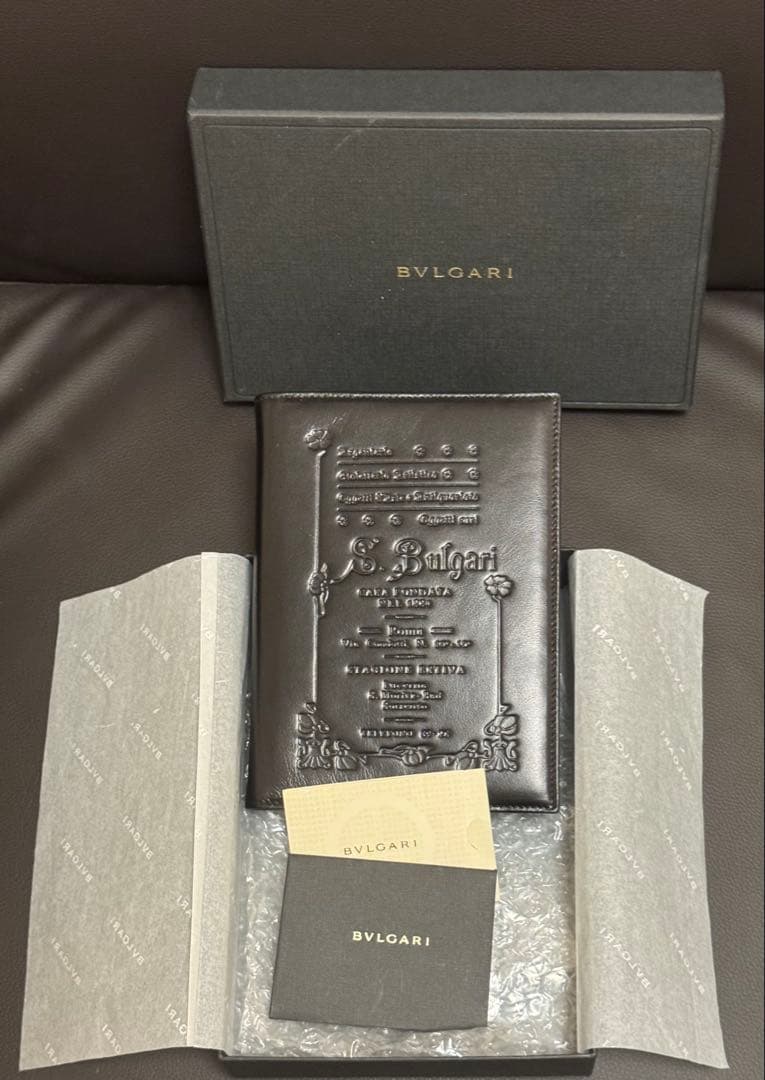 未使用 BVLGARI ブルガリ ノートブック S.bvlgariロゴ ブラック