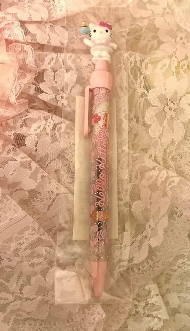 レア‼️キティ パフェボールペン ピンク パーラー スイーツ ウェイトレス