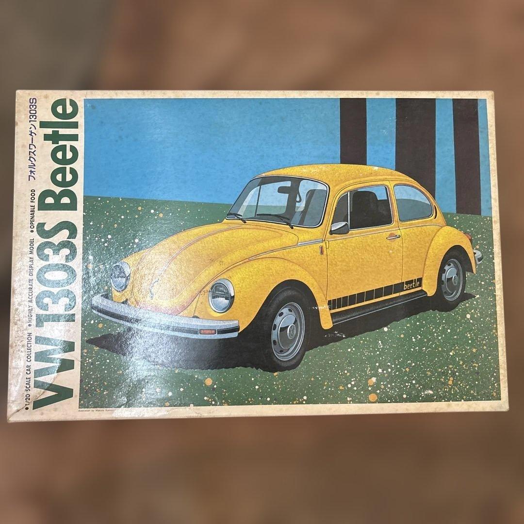 絶版】1/20プラモデル　バンダイ　フォルクスワーゲン　1303Sビートル　VW
