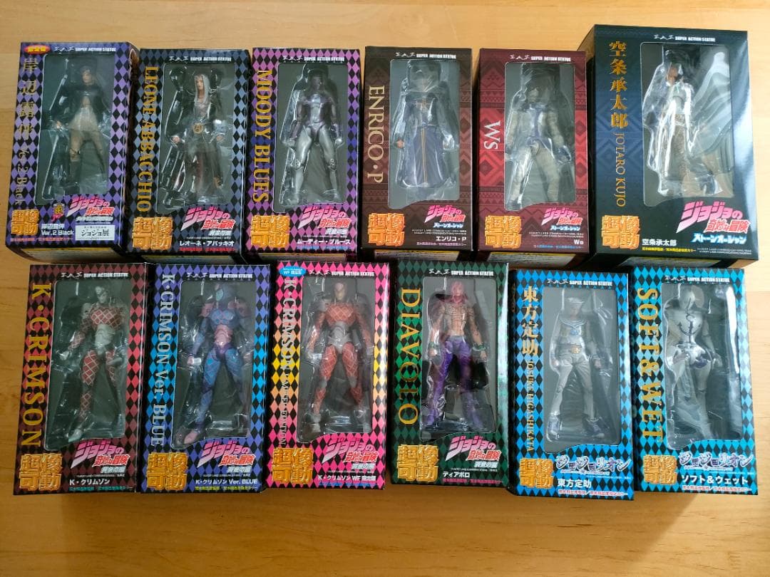 【新品】ジョジョの奇妙な冒険 第四～七部 超像可動 フィギュア 12体セット