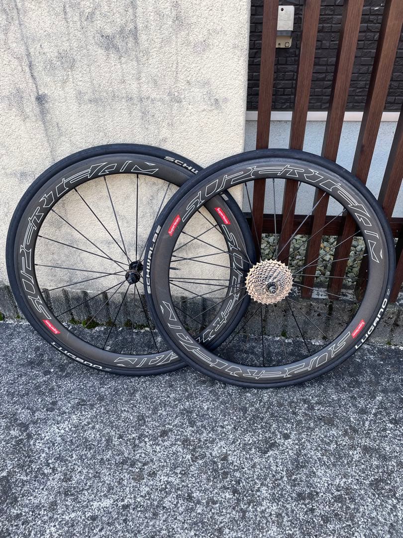 SUPERTEAM カーボンホイール50mm 前後両セット