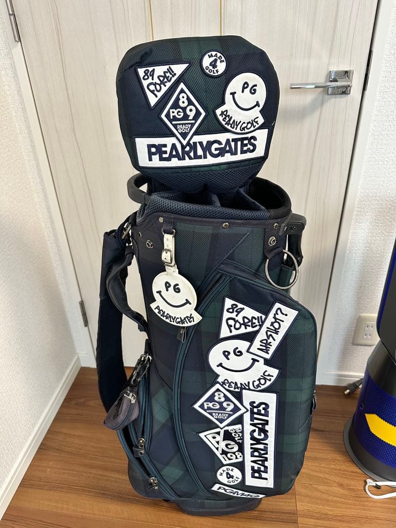 稀少モデル　人気完売品★パーリーゲイツ　ブラックウォッチ　キャディバッグ