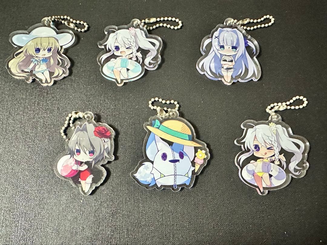 e*u様 C94 9-nine- SDキャラ アクリルキーホルダー 6種セット