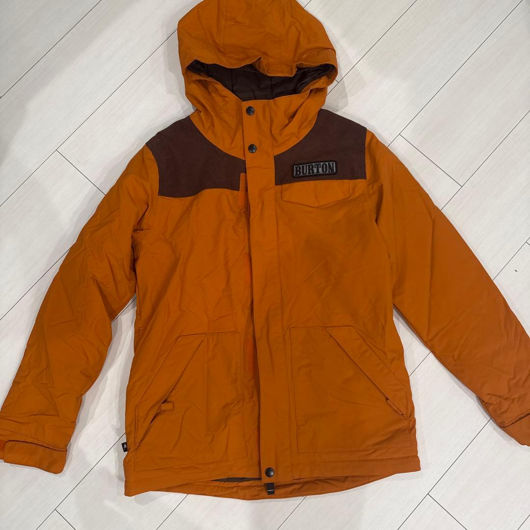 【美品】BURTON キッズ フード付きジャケット オレンジ
