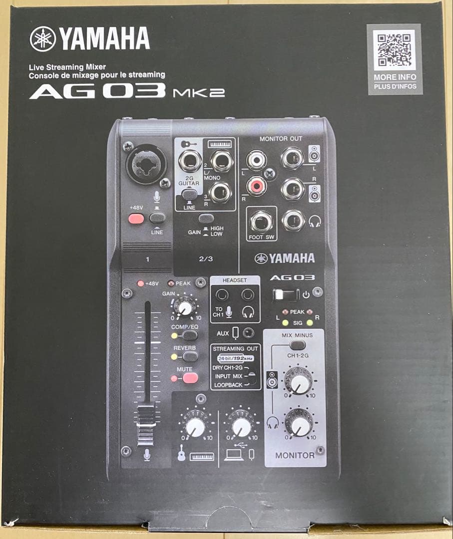 DJ機材 YAMAHA AG03 MK2