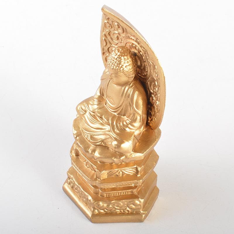 仏教美術　古銅鍍金　大日如來座像　仏像　C 6094