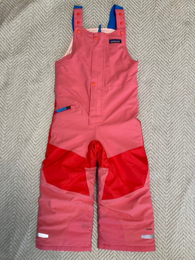 patagonia 子ども用 スキーウェア 4T ピンク/レッド