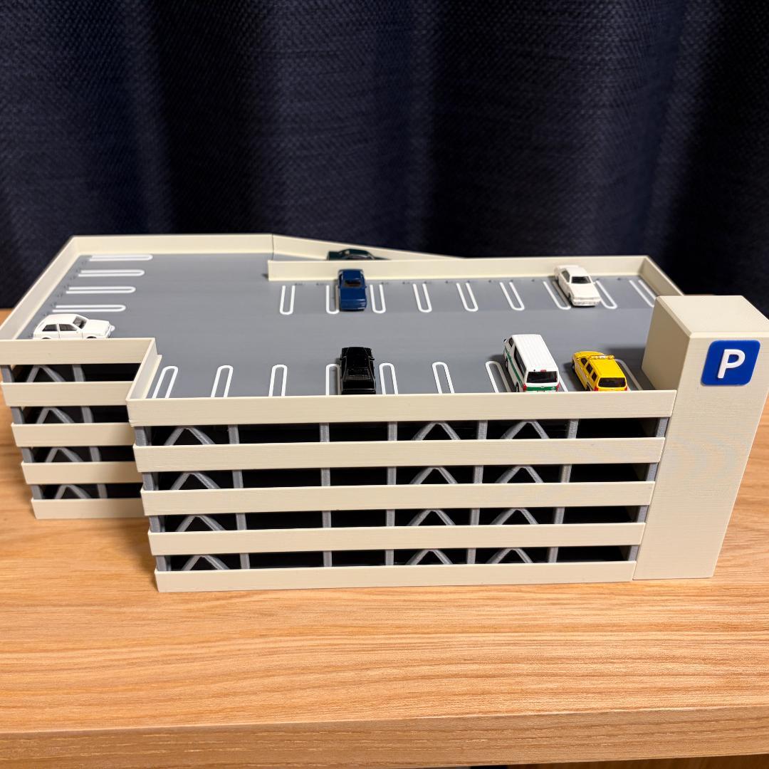 Nゲージ 立体駐車場B（完成品）模型 ストラクチャー