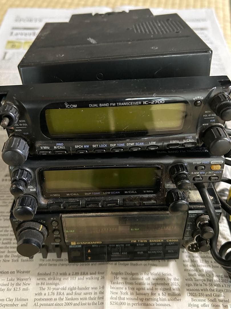無線機まとめて(コールサインステッカー付き)