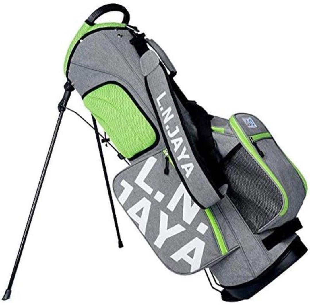 新品　LNJAYA キャディバッグ グレー/グリーン