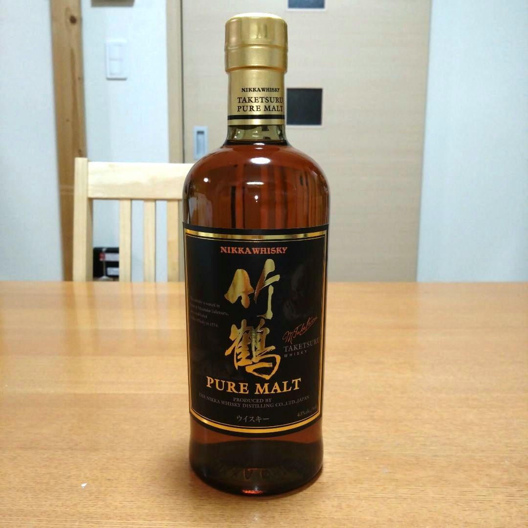 【稀少】◆ニッカウヰスキー◆竹鶴ピュアモルト◆黒ラベル◆終売品◆700ml◆1本