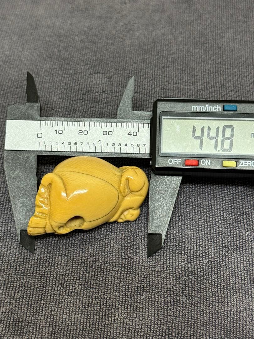 極上　根付　江戸　サル　髑髏　天然素材　置物　古美術品　 細密細工　骨董