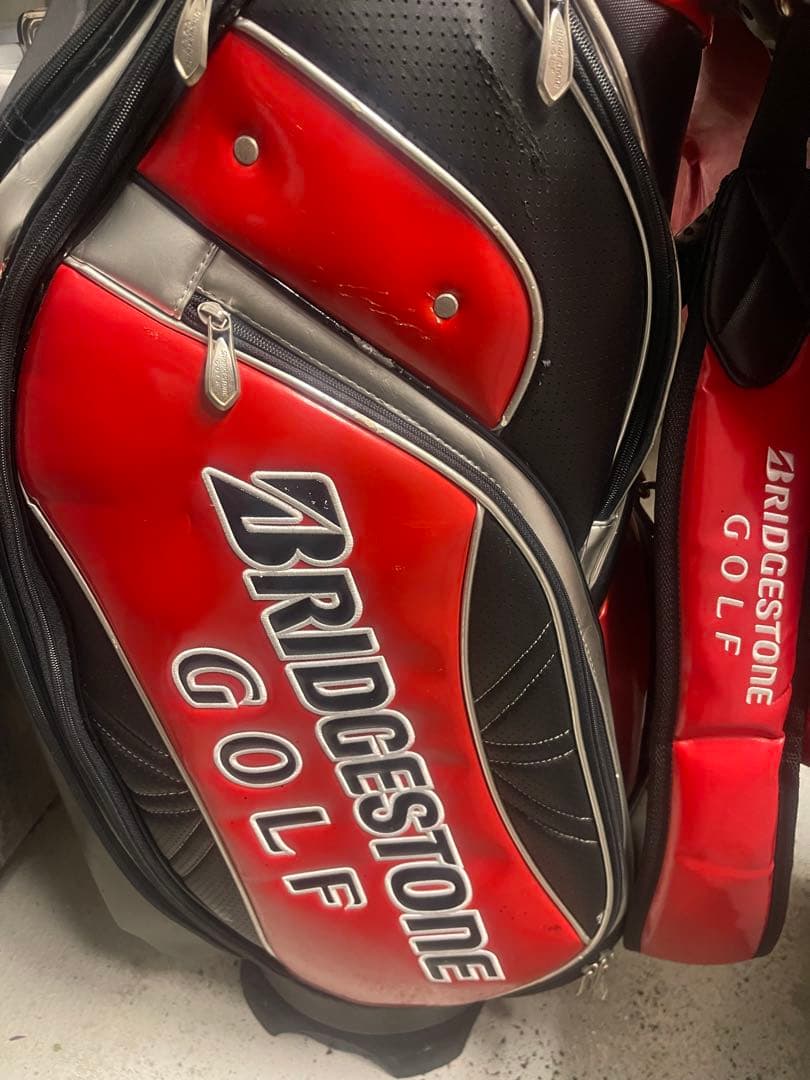 BRIDGESTONE ゴルフバッグ 赤黒