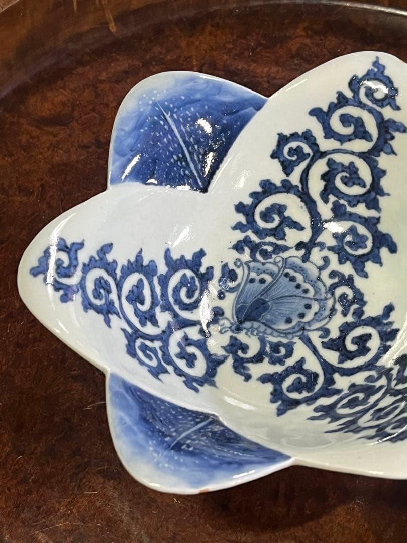古伊万里　蝶　唐草　無傷完品　蛸唐草　花唐草　藍九谷　柿右衛門　染付