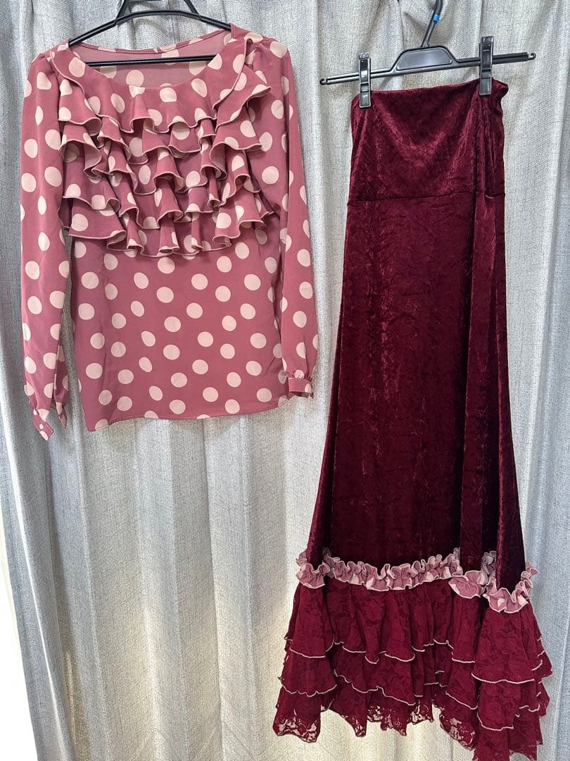 再値下げ 美品 フラメンコ ツーピースドレス