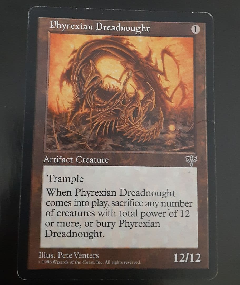 MTG ファイレクシアン・ドレッドノート 傷あり